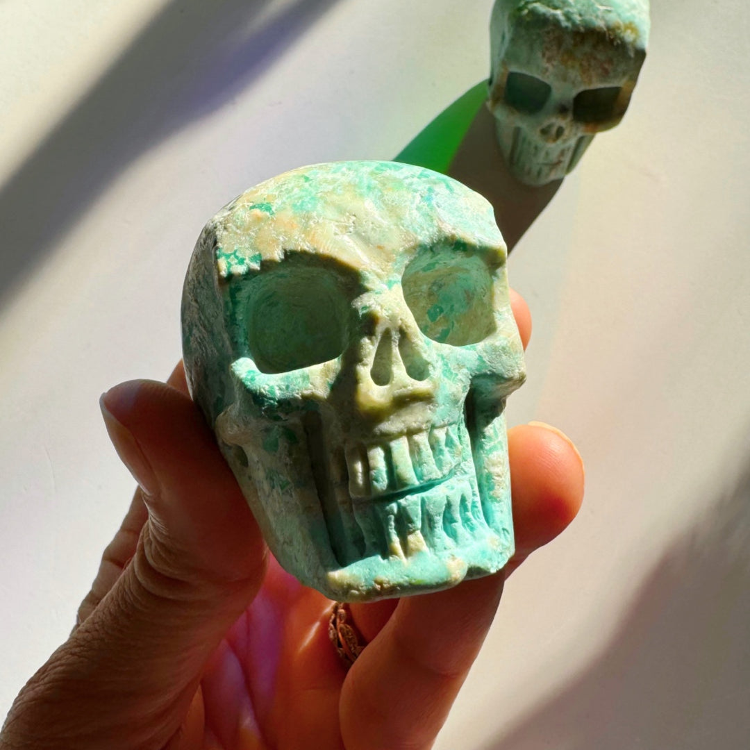 Peruvian Blue Opal Skull - Baltic Mermaid