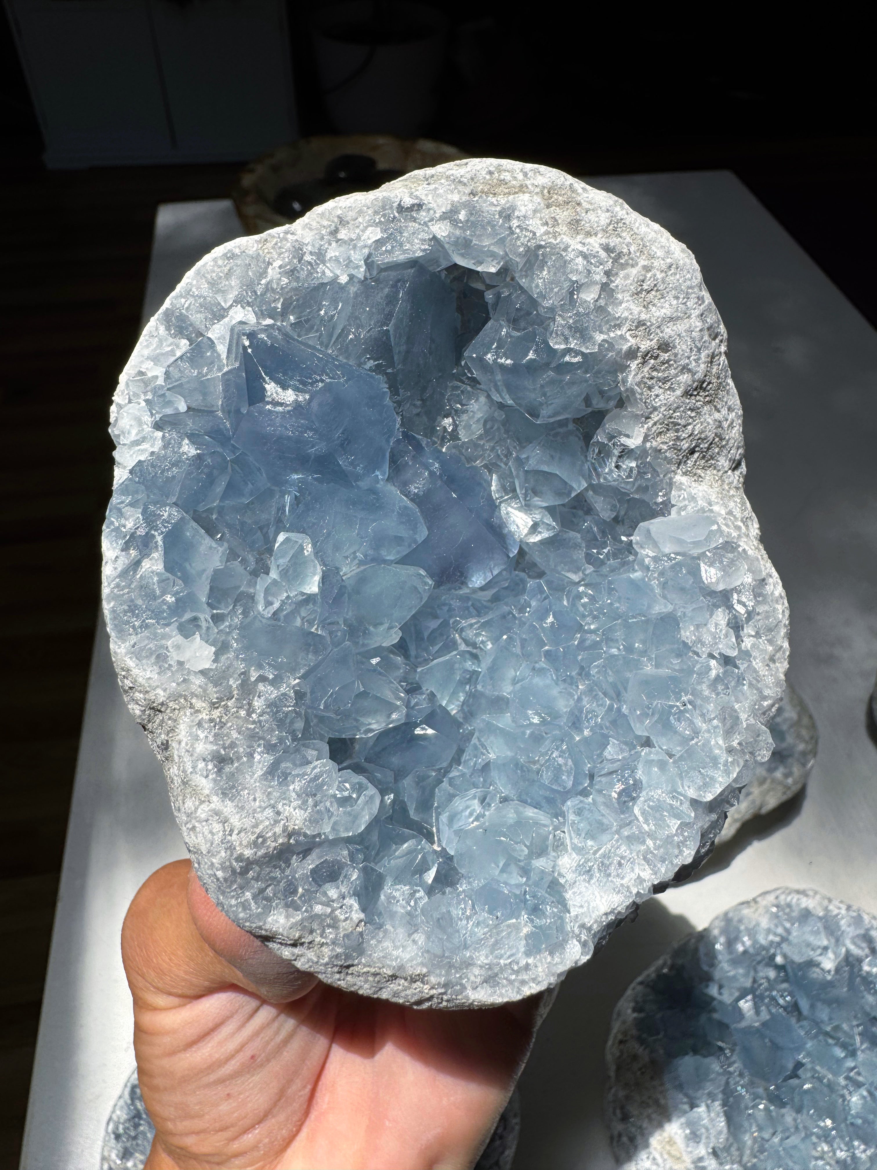 Celestite Cluster Baltic Mermaid