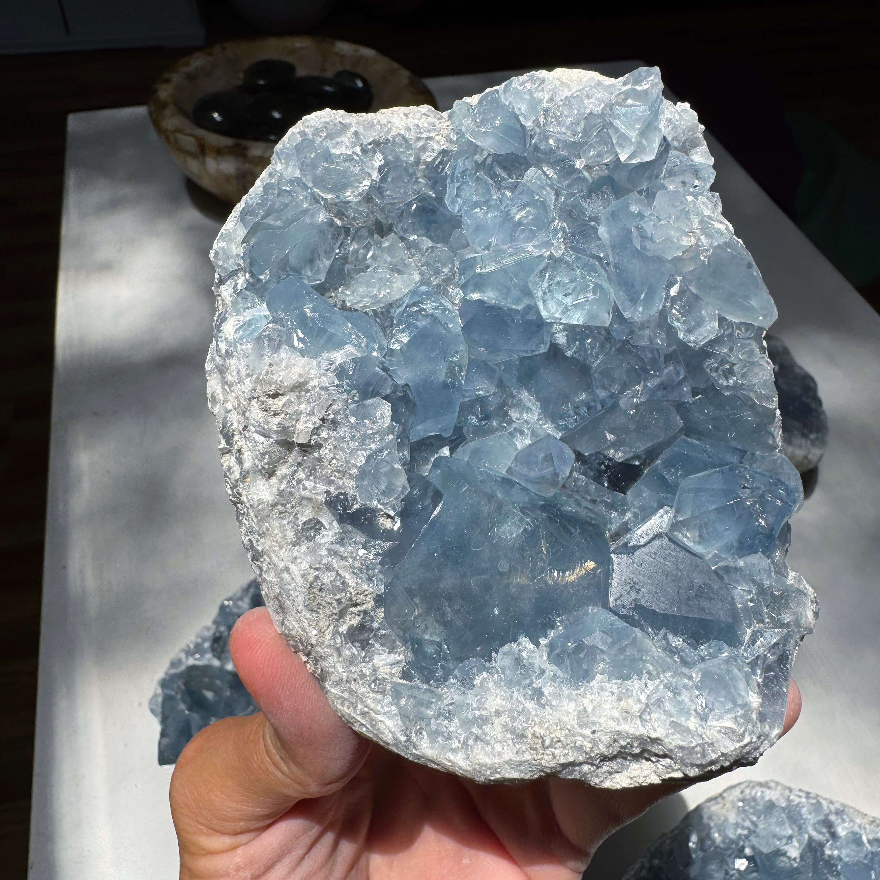 Celestite Cluster Baltic Mermaid
