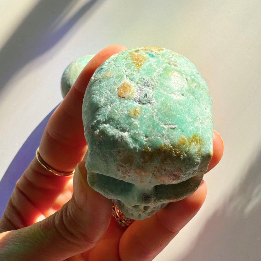 Peruvian Blue Opal Skull - Baltic Mermaid
