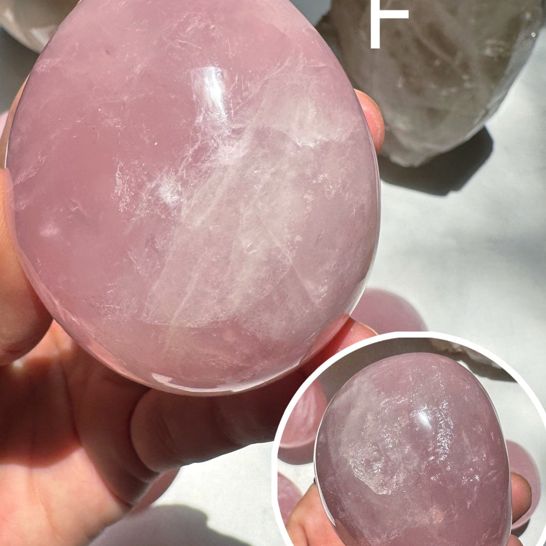 Large Rose Quartz Pebble Baltic Mermaid