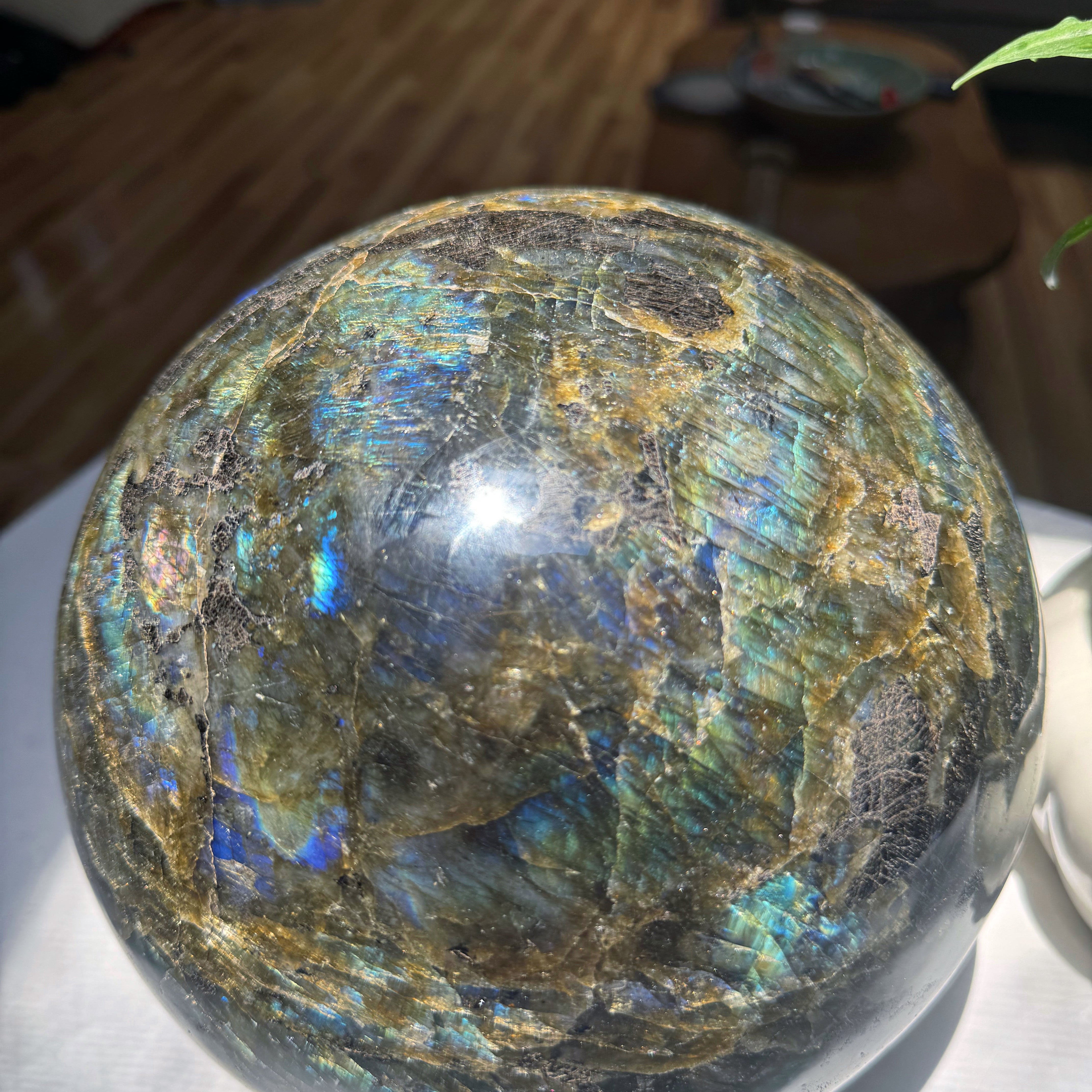 Large Labradorite Sphere from Madagascar Baltic Mermaid
