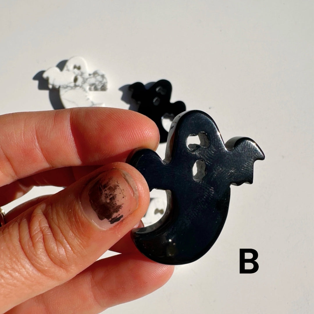 Howlite & Black Obsidian Ghosts - Baltic Mermaid