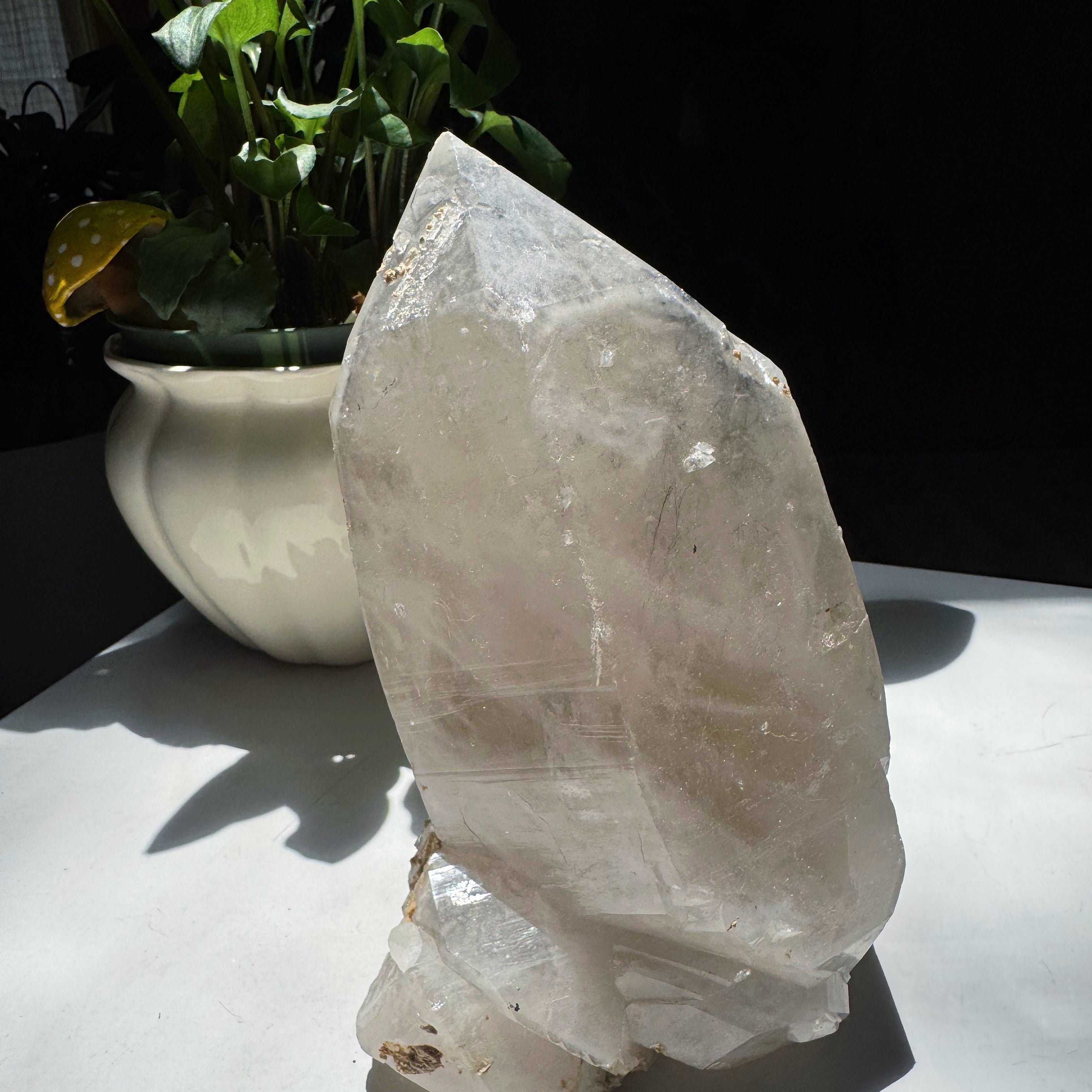 Large Double Terminated Quartz Point w/ Inclusions from Brazil Baltic Mermaid