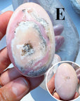 Pink Opal Palm Stones - Baltic Mermaid