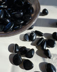Black Obsidian Tumbled Stones - Baltic Mermaid