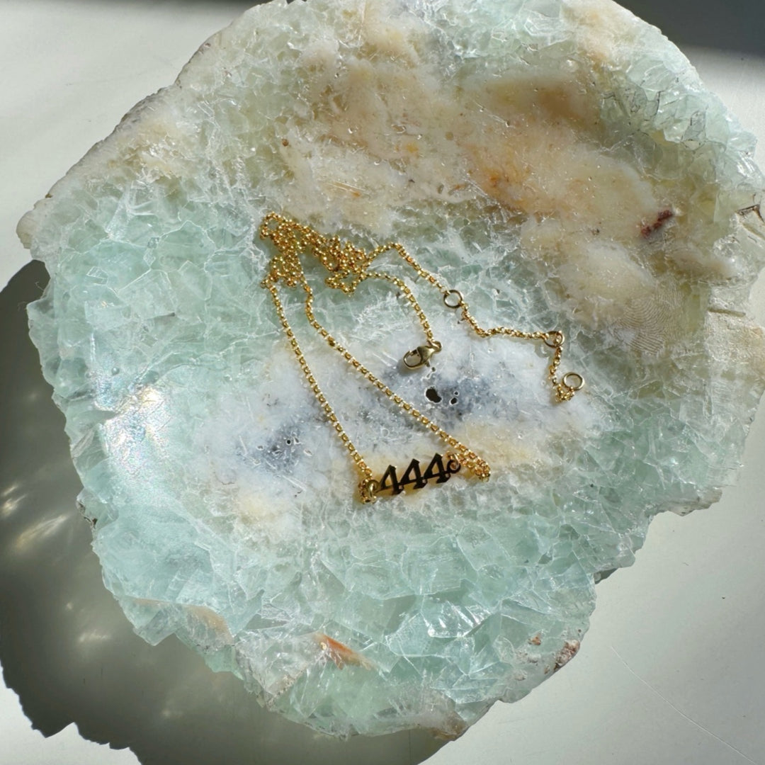 Angel/Lucky Number Gold Filled Choker - Baltic Mermaid