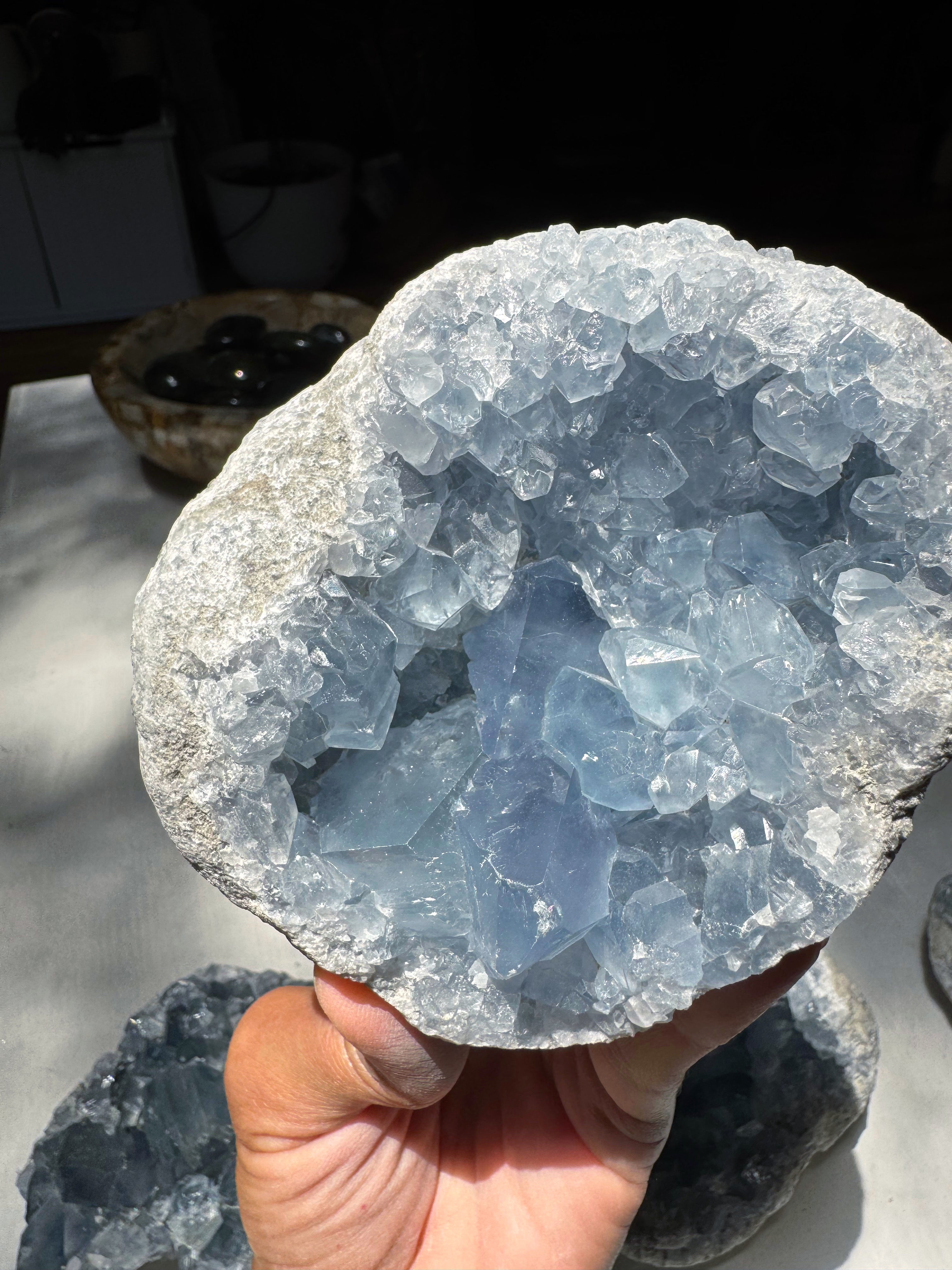 Celestite Cluster Baltic Mermaid