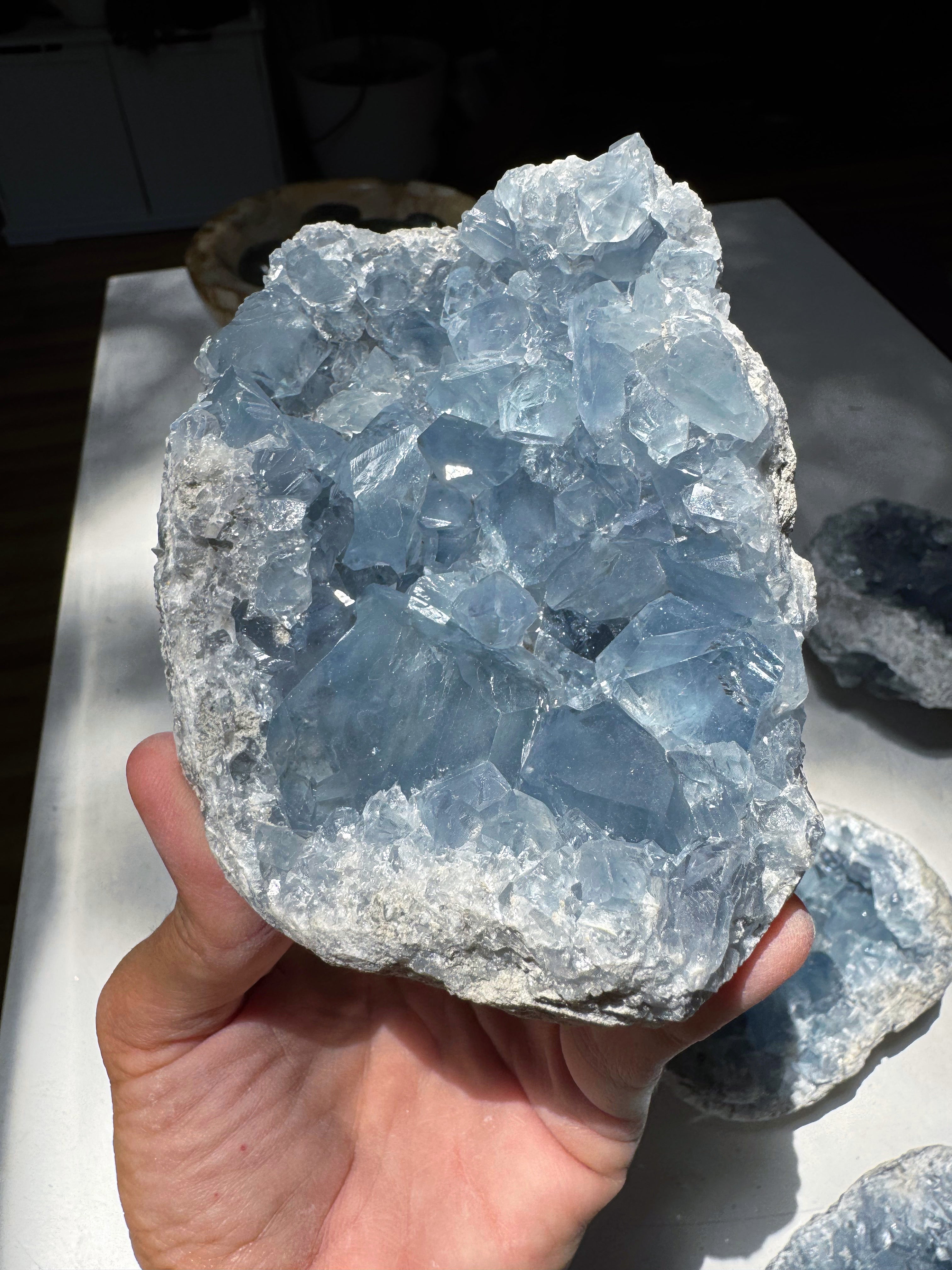 Celestite Cluster Baltic Mermaid