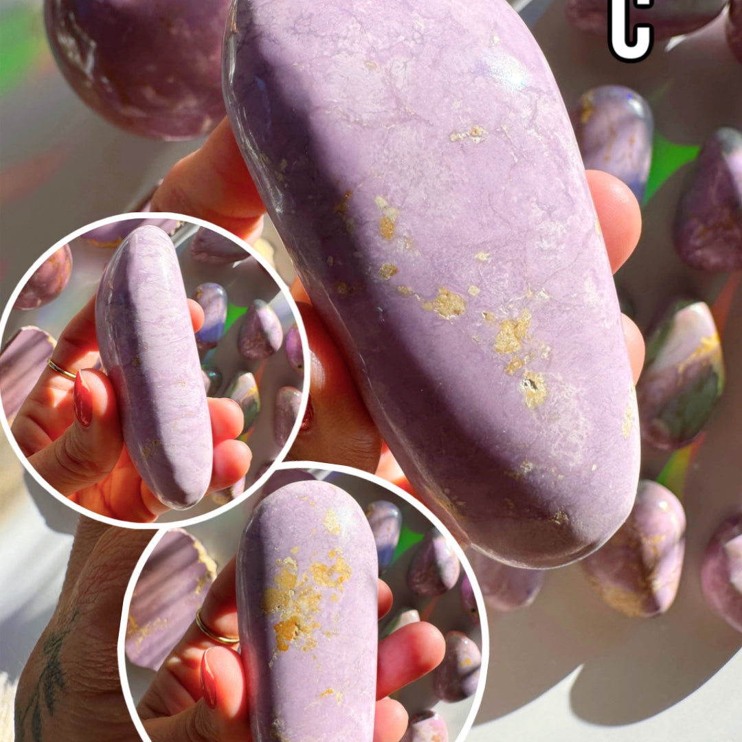 Phosphosiderite Palm Stones - AAA - Baltic Mermaid