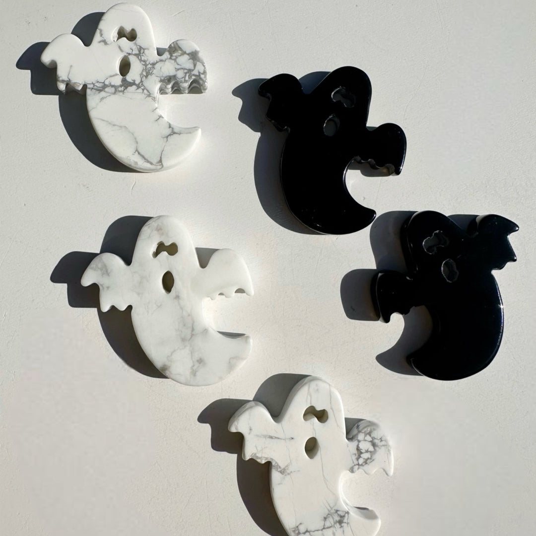 Howlite & Black Obsidian Ghosts - Baltic Mermaid