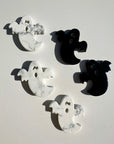 Howlite & Black Obsidian Ghosts - Baltic Mermaid