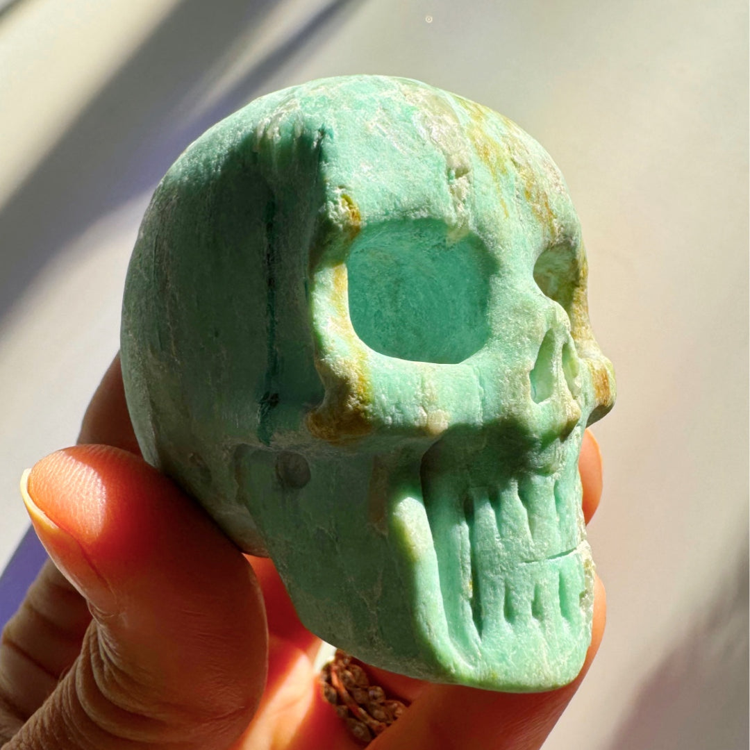 Peruvian Blue Opal Skull - Baltic Mermaid