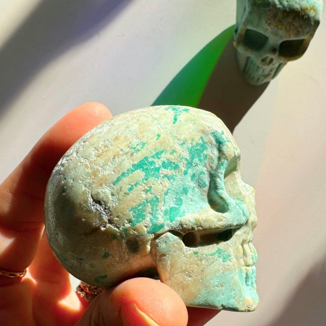 Peruvian Blue Opal Skull - Baltic Mermaid