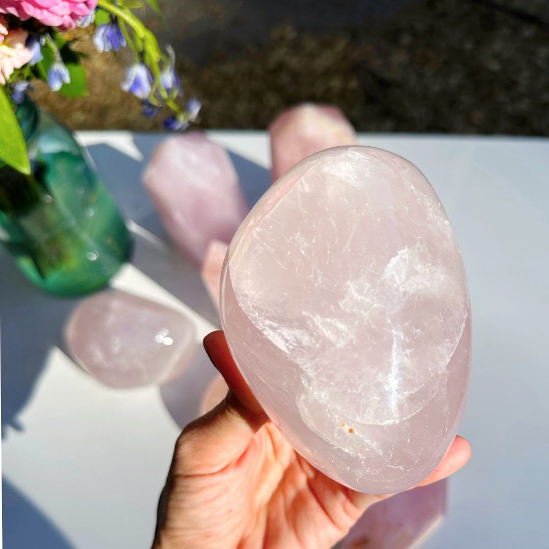 Rose Quartz Freeform - A - Baltic Mermaid