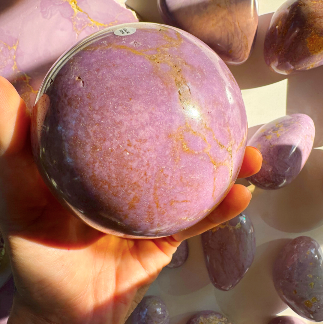 Phosphosiderite Large Sphere - AAA - Baltic Mermaid