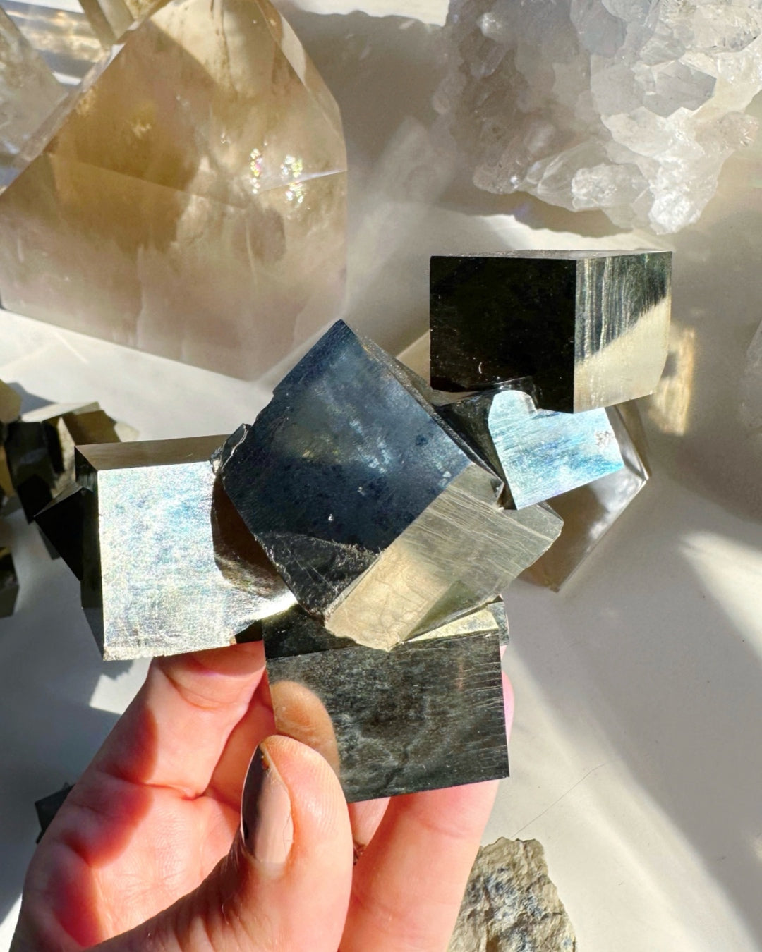 Pyrite Cube Cluster - AAA - Baltic Mermaid