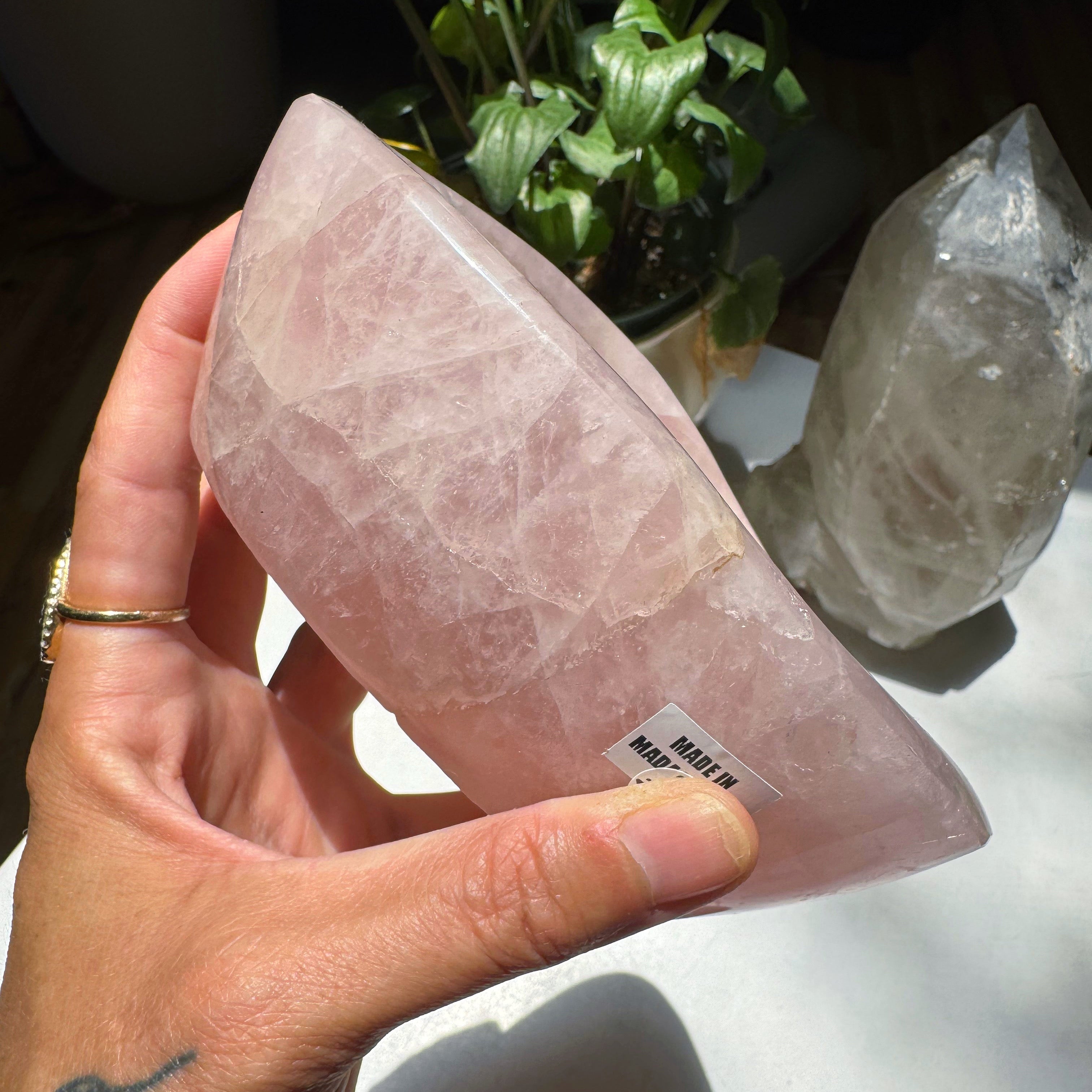 Rose Quartz Bowl Baltic Mermaid