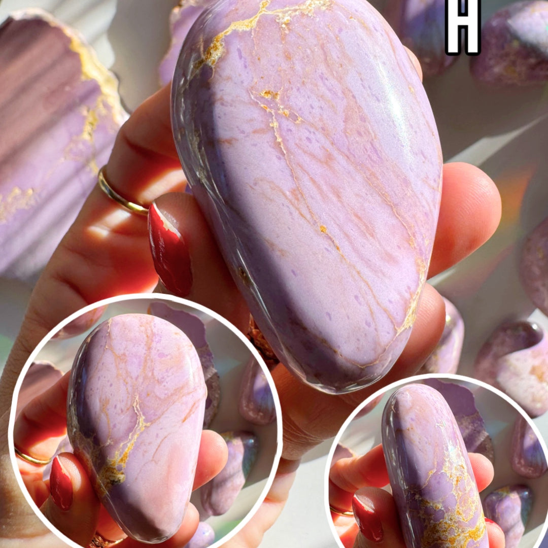 Phosphosiderite Palm Stones - AAA - Baltic Mermaid