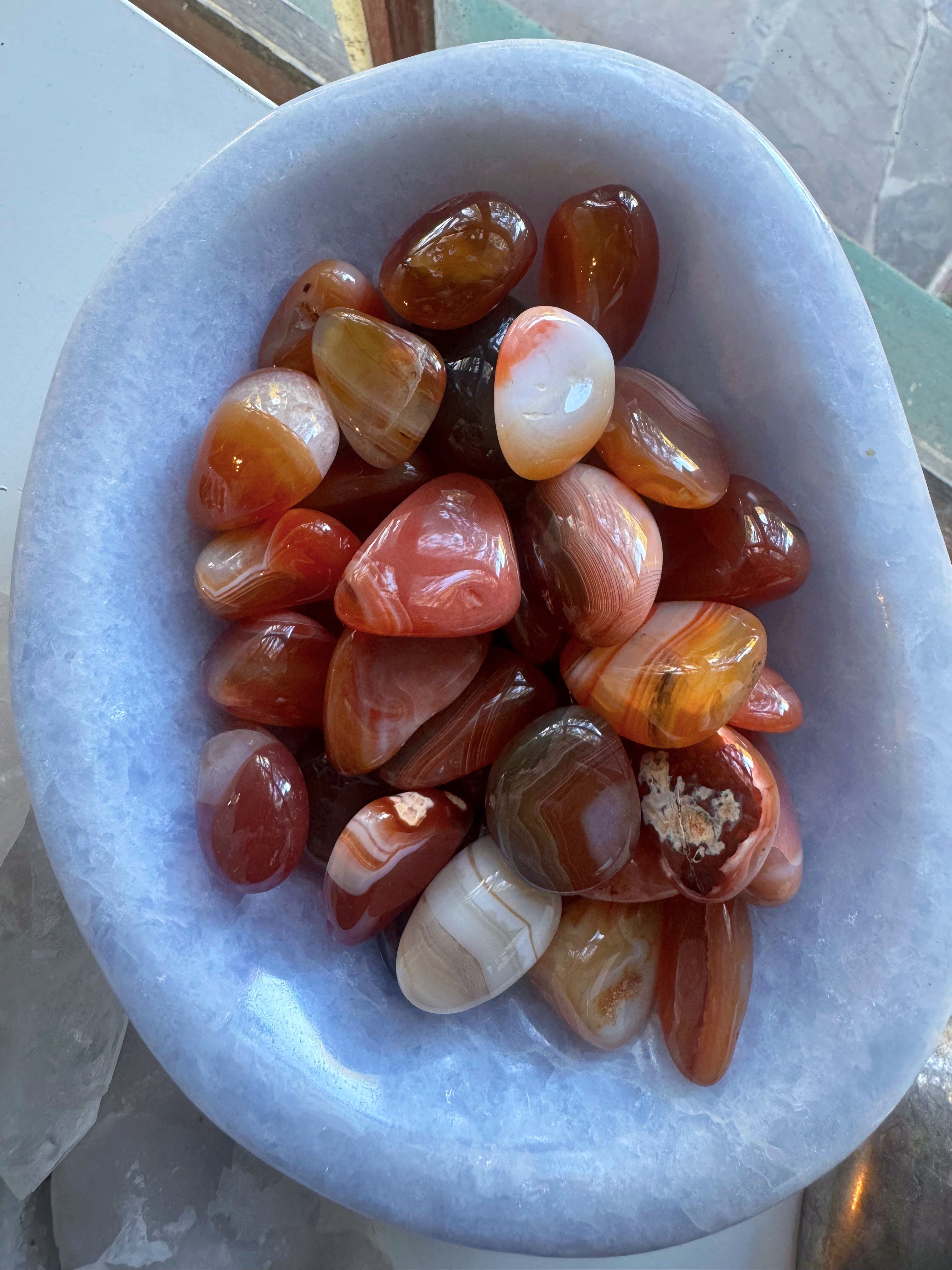 Carnelian Tumbled Stones Baltic Mermaid