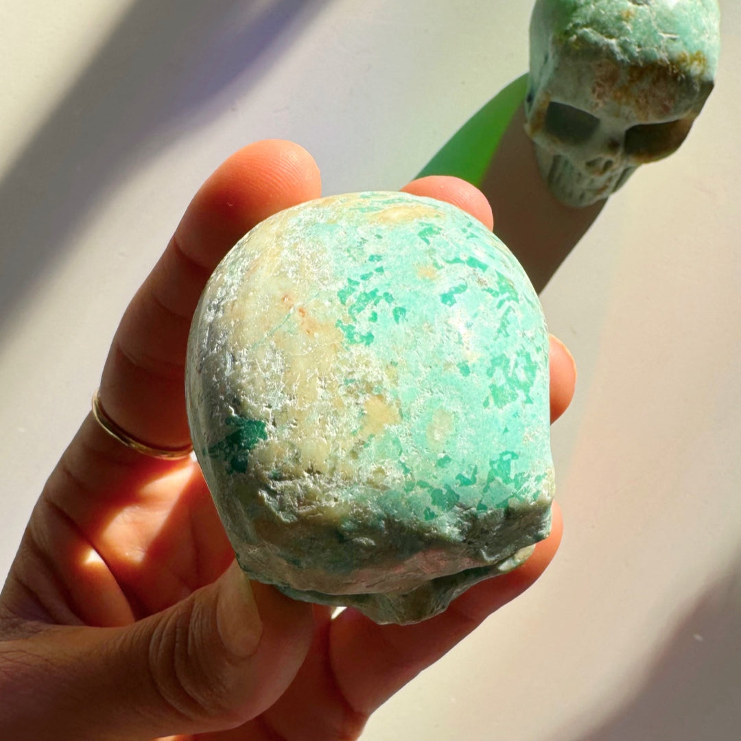 Peruvian Blue Opal Skull - Baltic Mermaid