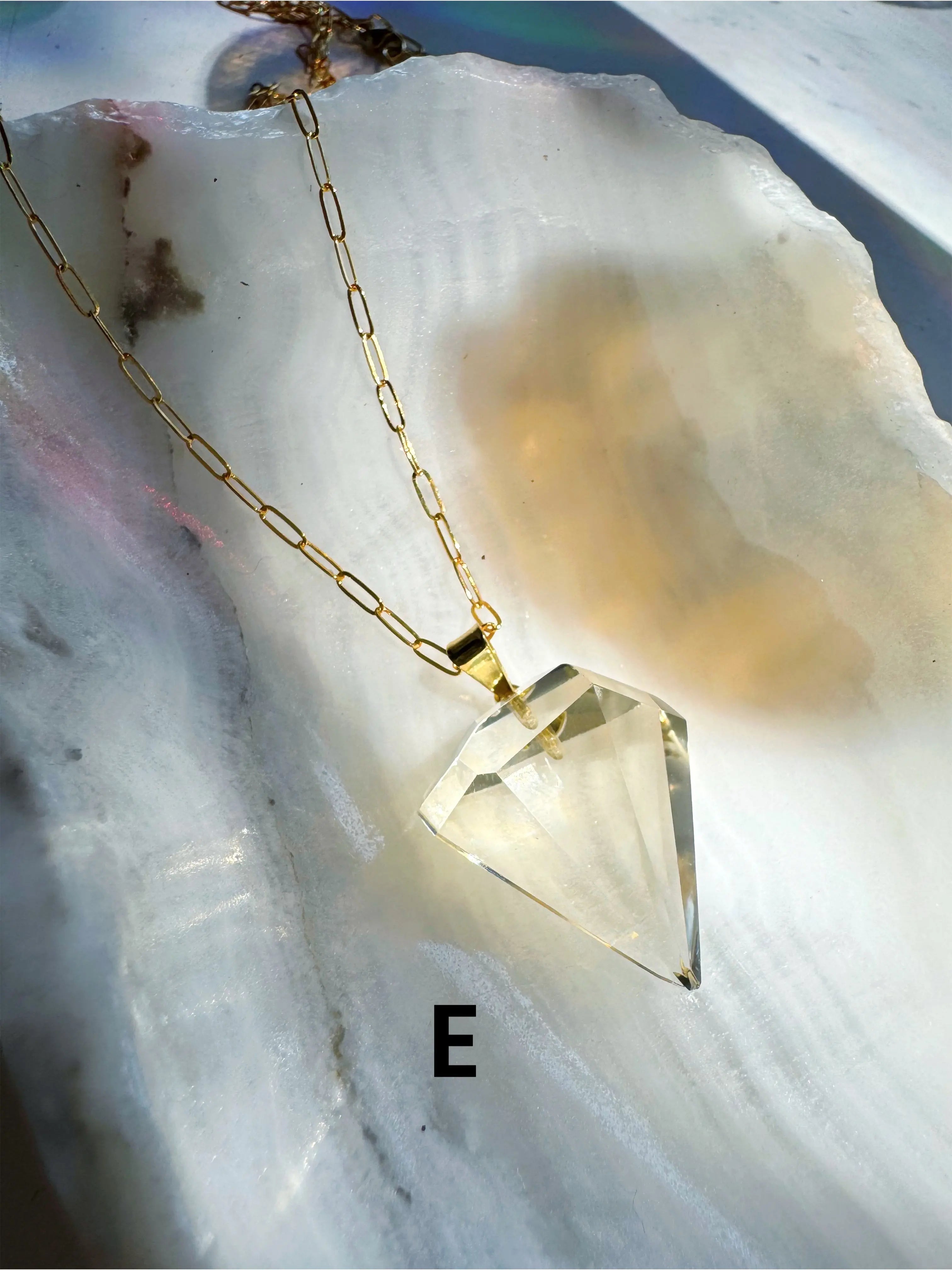 AAA Citrine Pendant 14k Gold Filled Necklace Baltic Mermaid