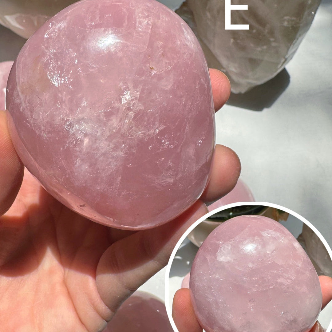 Large Rose Quartz Pebble Baltic Mermaid