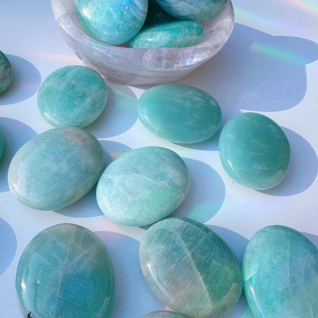 Amazonite Palm Stones - Baltic Mermaid