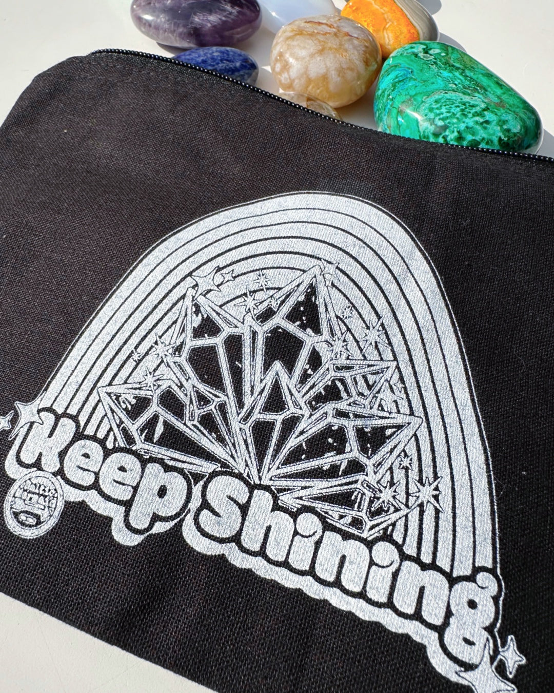 "Keep Shinning" 8oz. Cotton Zippered Pouch - Baltic Mermaid