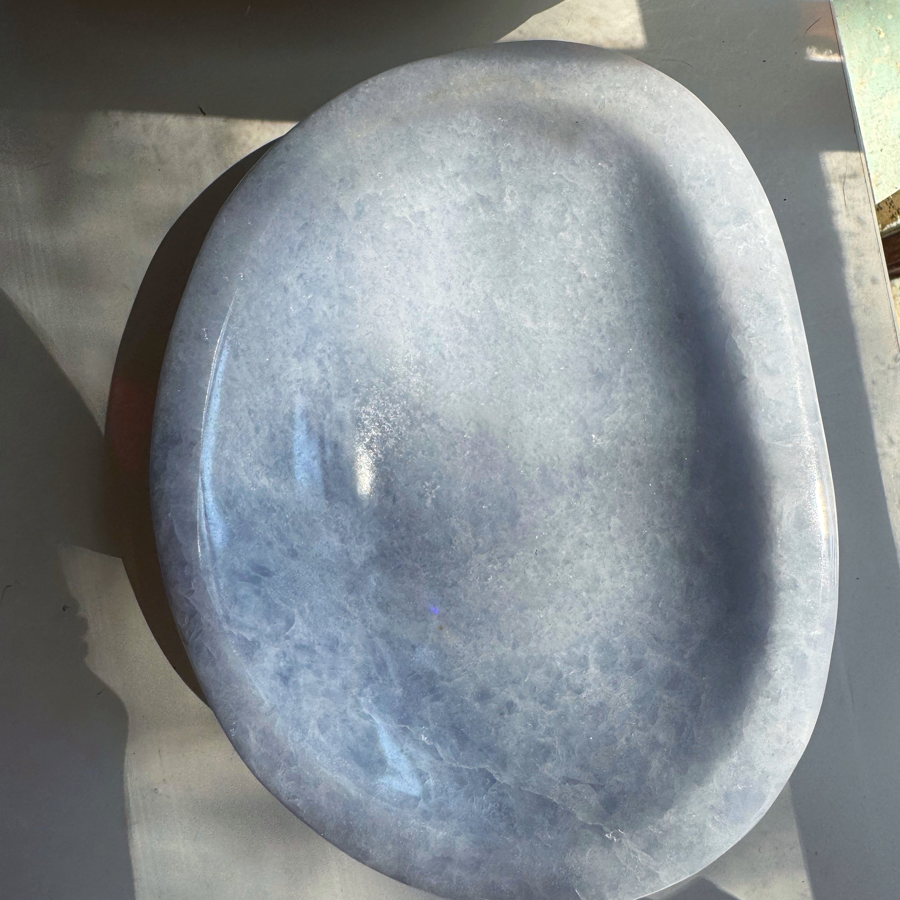 Blue Calcite Bowl Baltic Mermaid