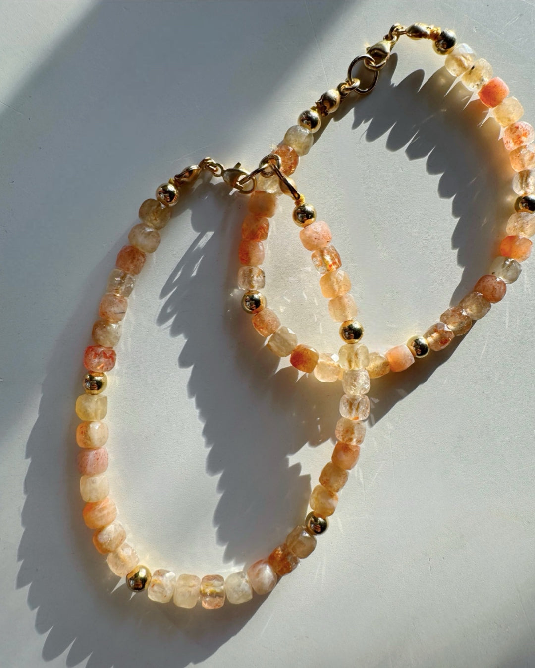 “Dawn” - Sunstone Gemstone Candy Bracelet - Baltic Mermaid
