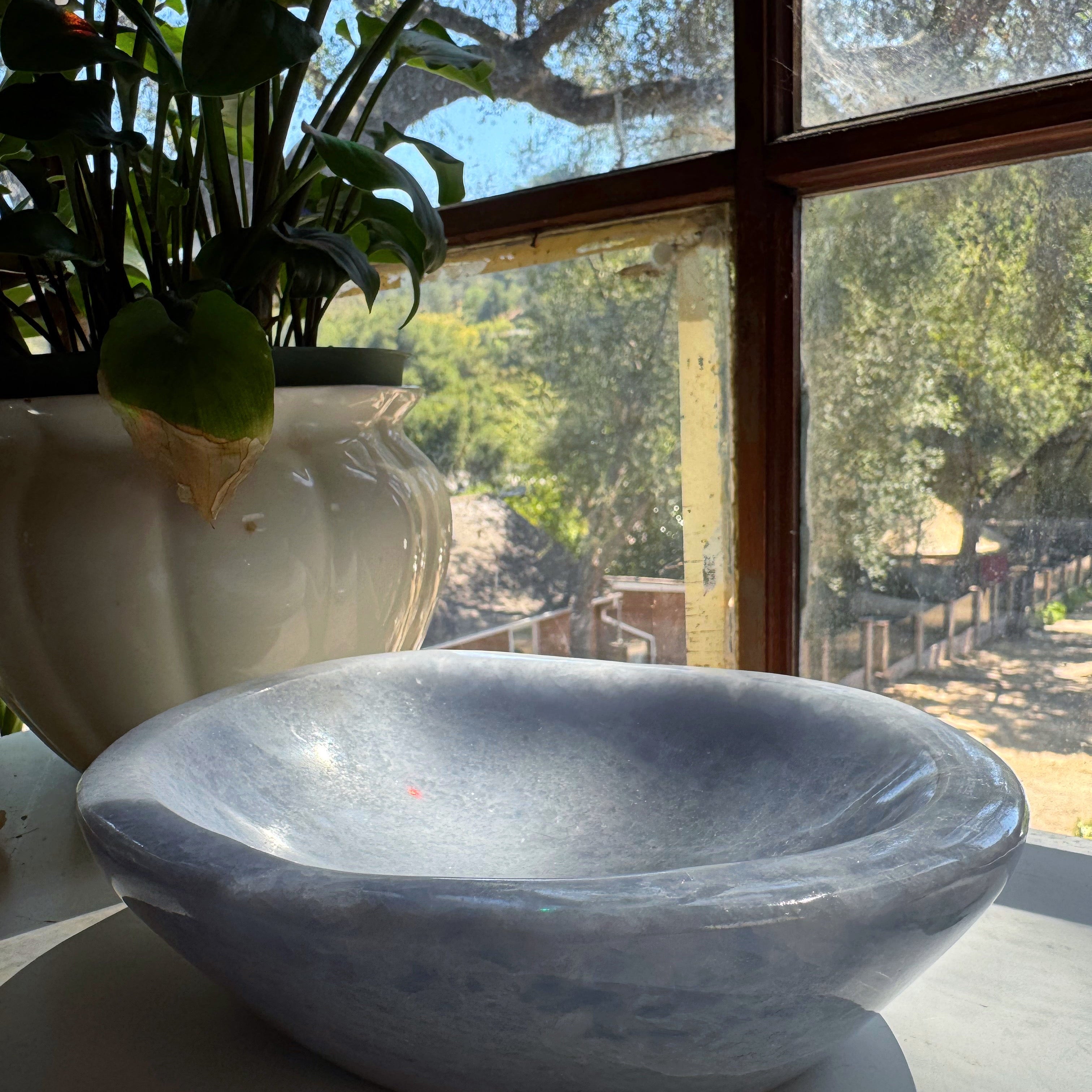 Blue Calcite Bowl Baltic Mermaid