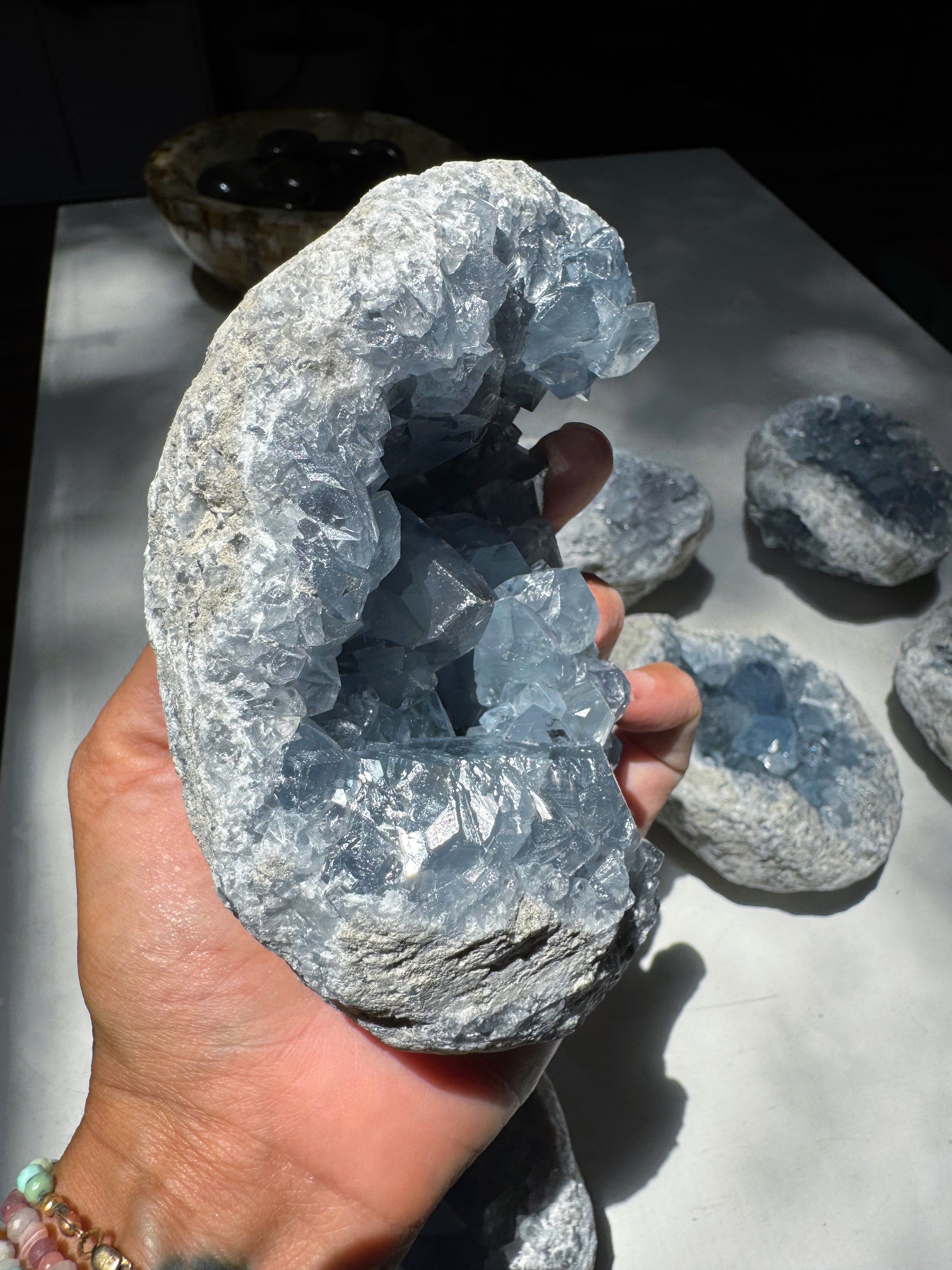 Celestite Cluster Baltic Mermaid
