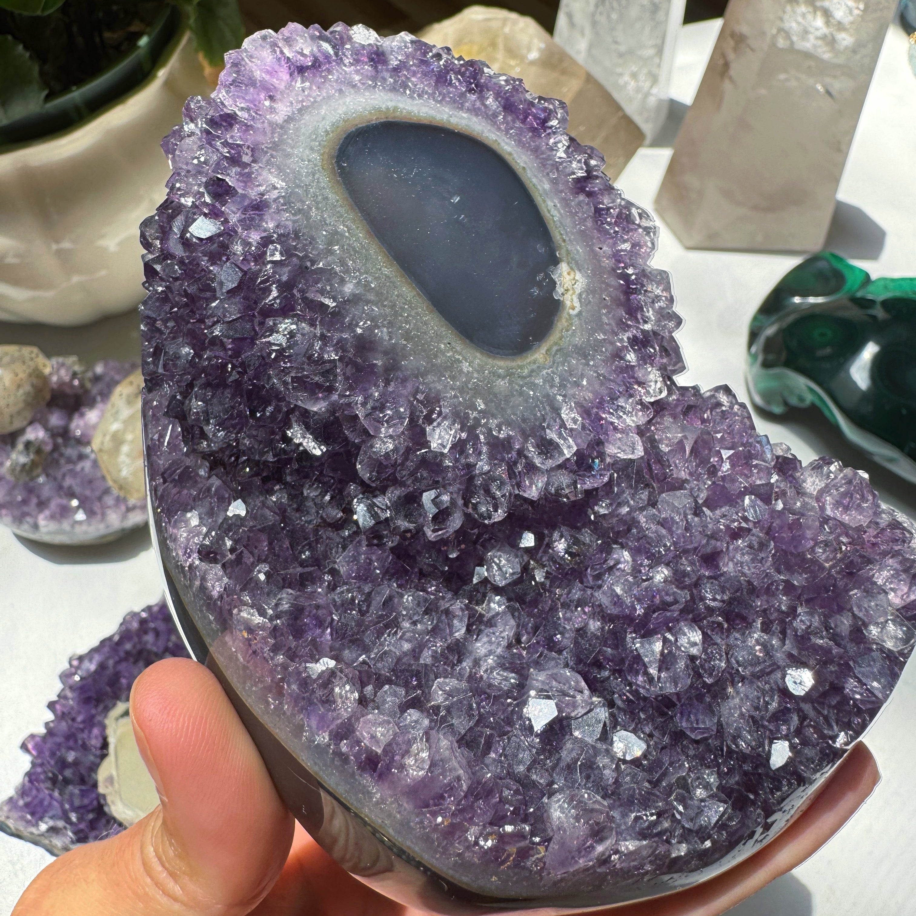 Amethyst Stalactite Eye Cluster from Uruguay Baltic Mermaid