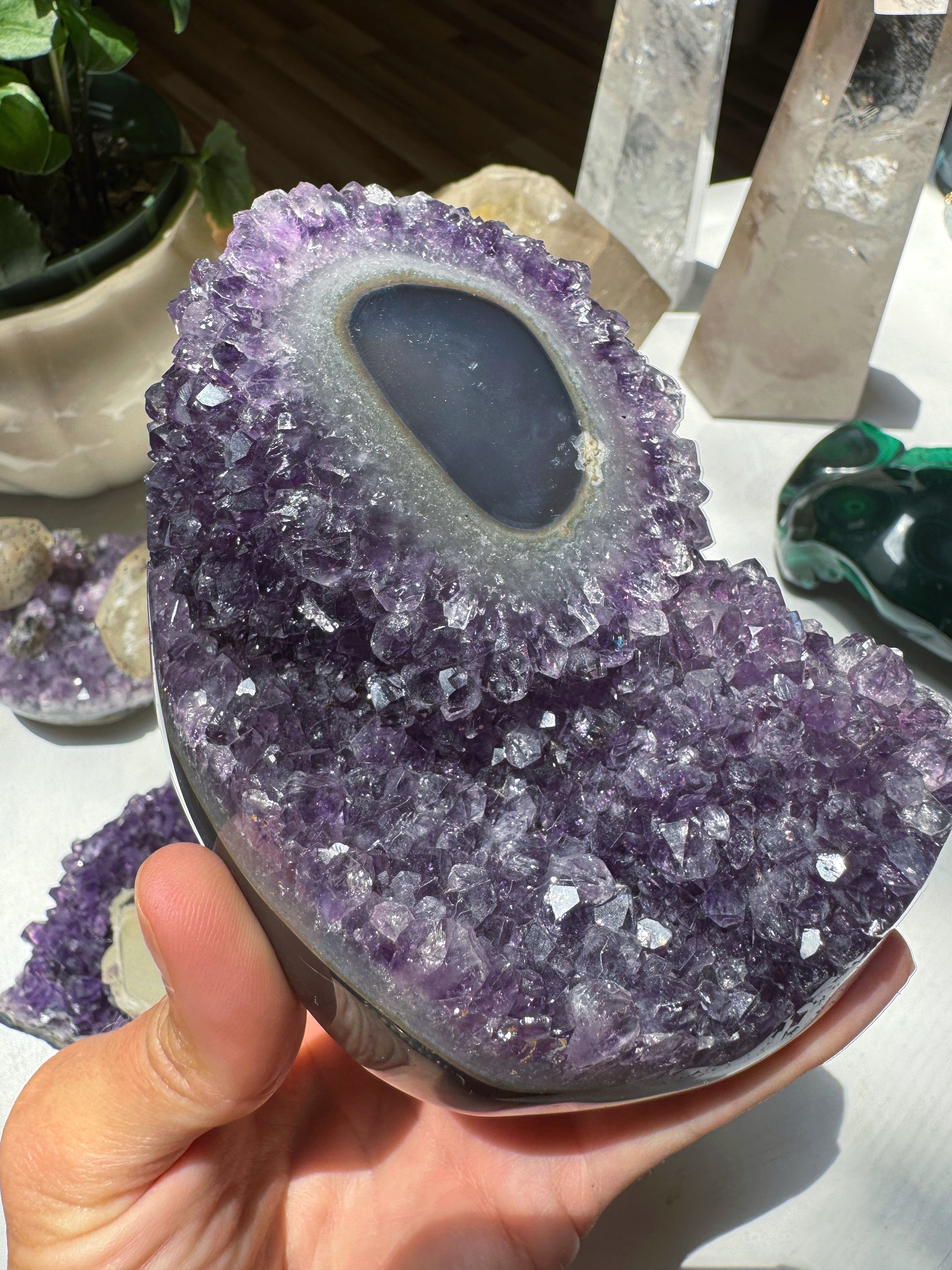 Amethyst Stalactite Eye Cluster from Uruguay Baltic Mermaid