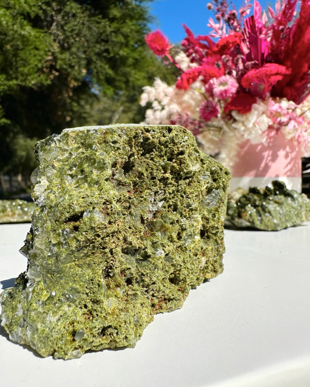 Epidote Quartz Cluster - Baltic Mermaid