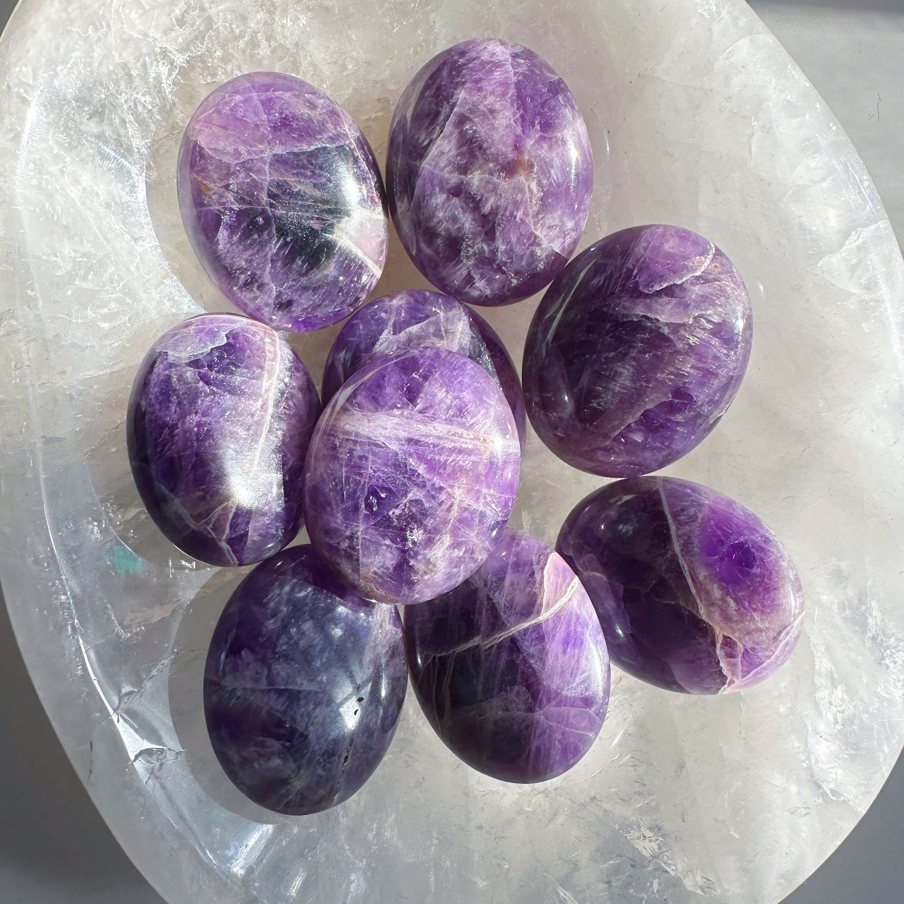 Amethyst Palm Stones from India - Baltic Mermaid