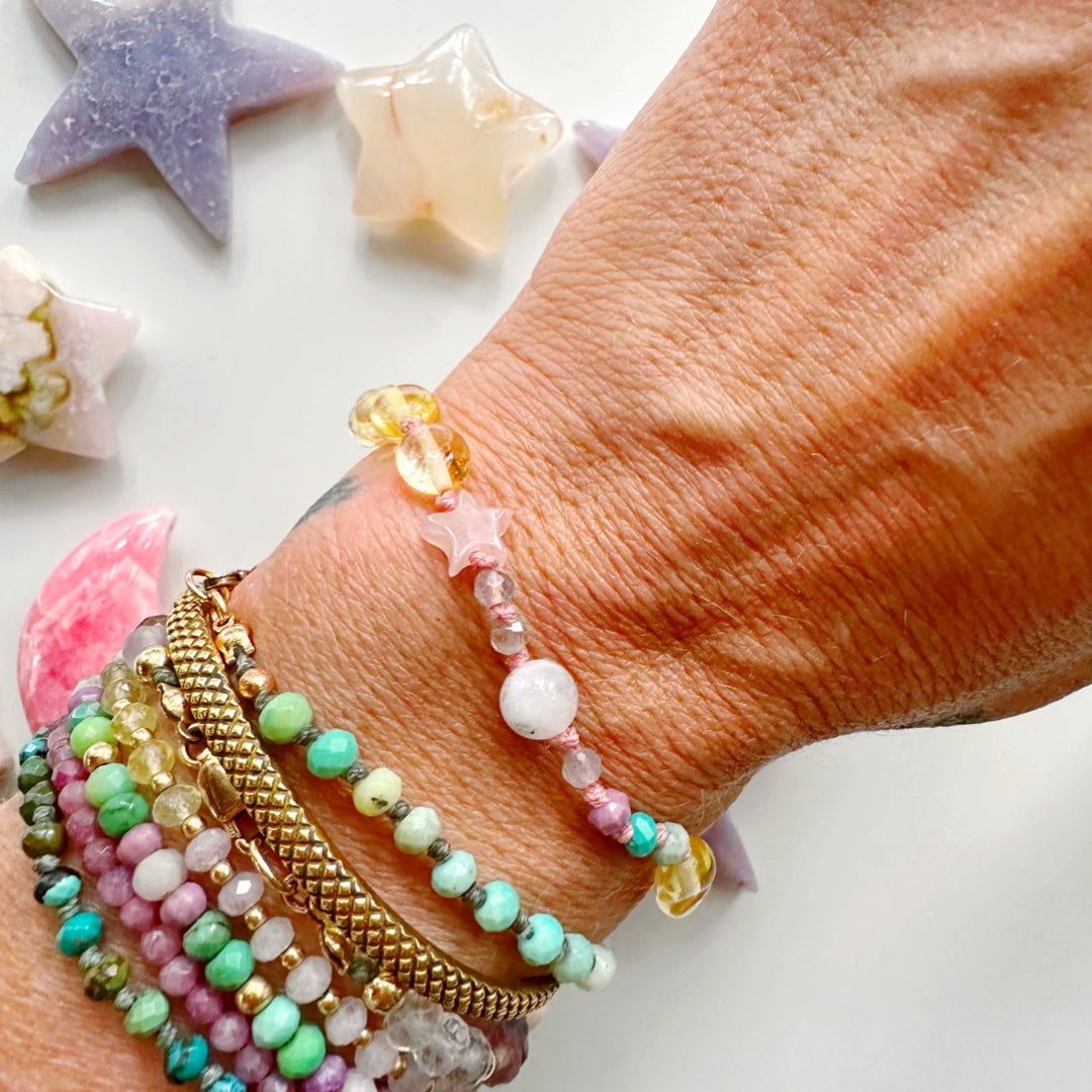 “Wish” Baltic Amber & Gemstone Bracelet - Baltic Mermaid