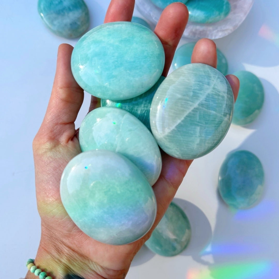 Amazonite Palm Stones - Baltic Mermaid