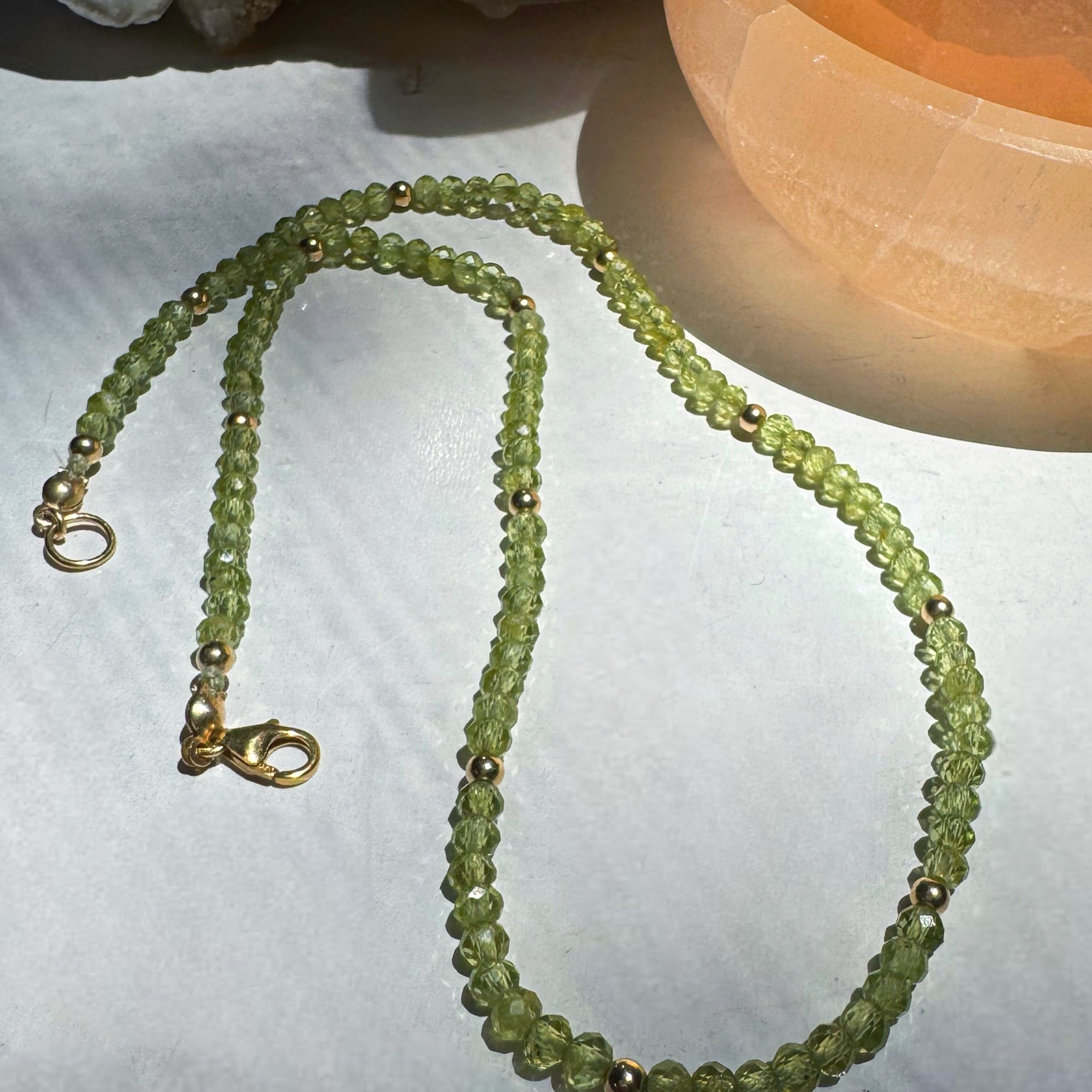 Peridot Gemstone Necklace Baltic Mermaid