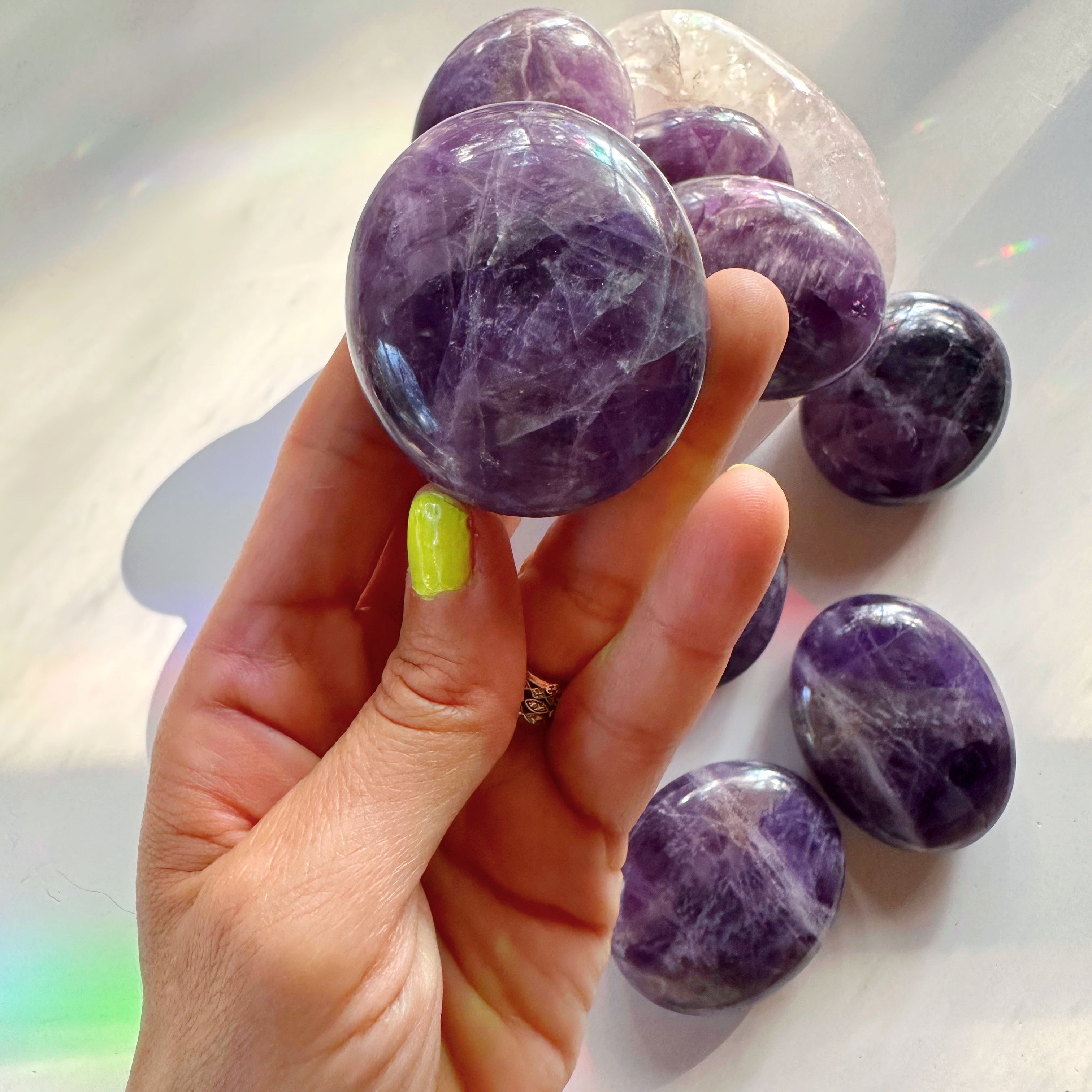 Amethyst Palm Stones from India - Baltic Mermaid