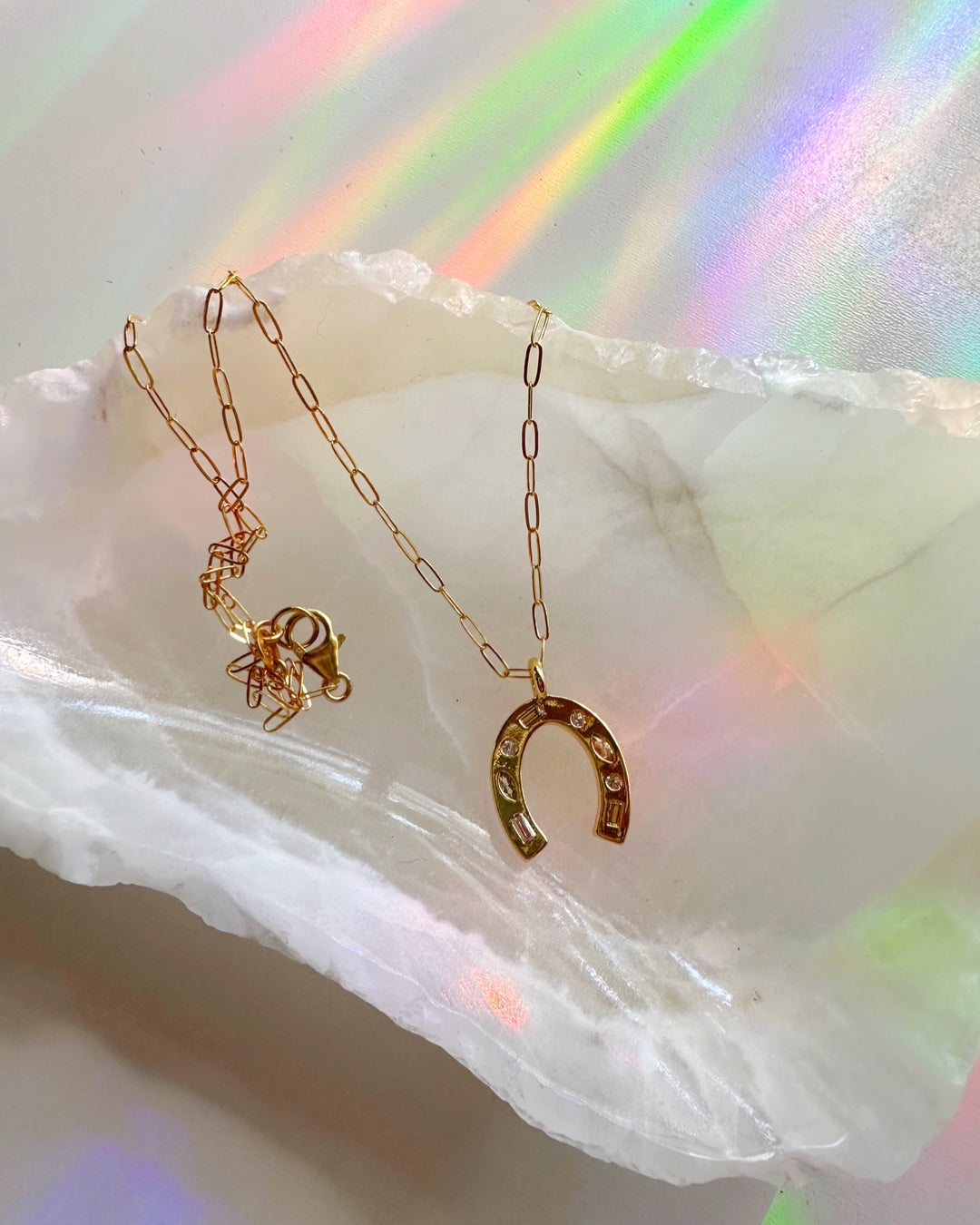 Gold Filled Horseshoe Necklace - Baltic Mermaid