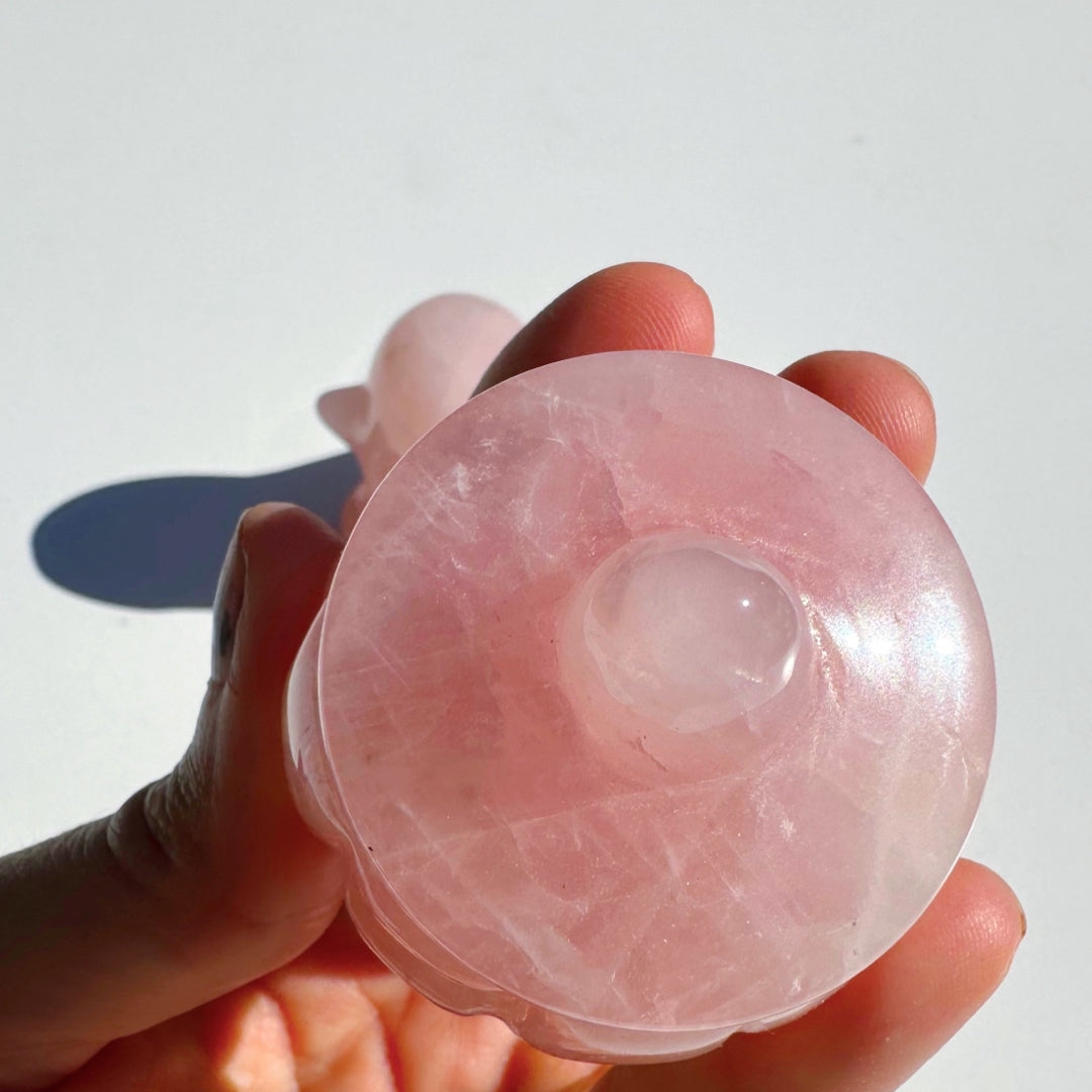 Rose Quartz Jack-O-Lantern - Baltic Mermaid