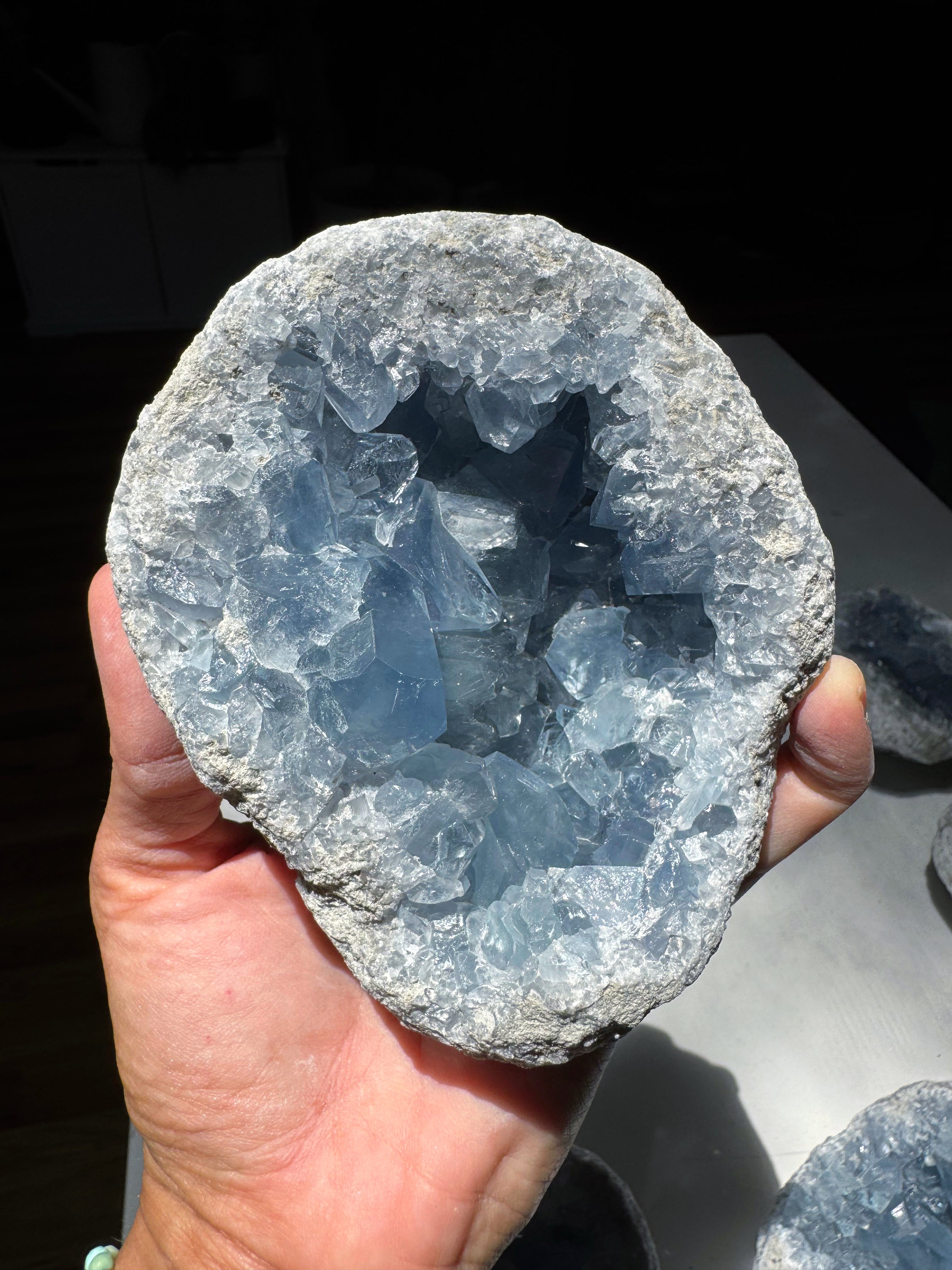 Celestite Cluster Baltic Mermaid