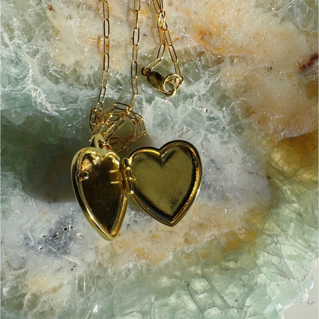 Heart Locket Gold Filled Necklace - Baltic Mermaid