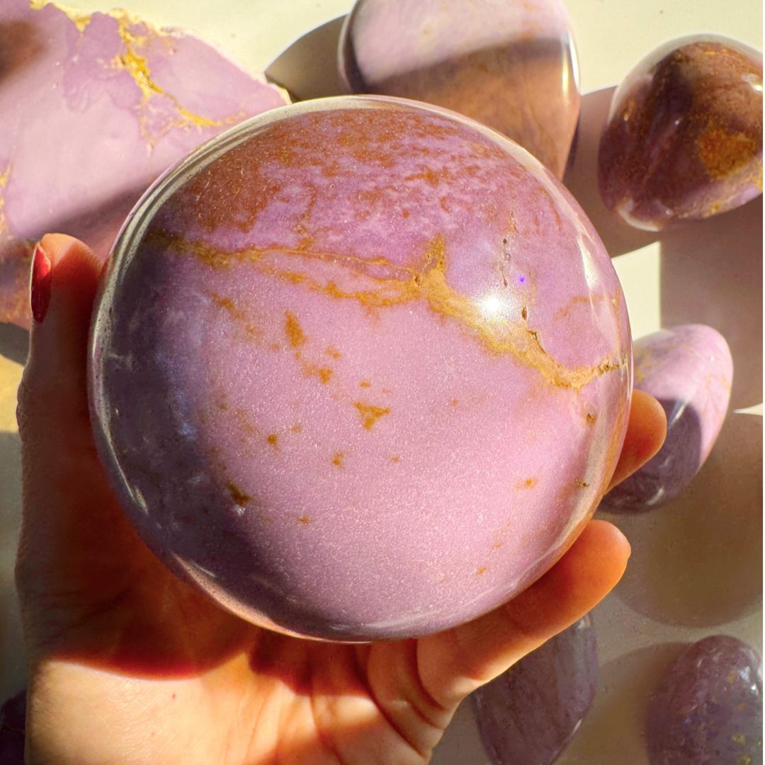 Phosphosiderite Large Sphere - AAA - Baltic Mermaid