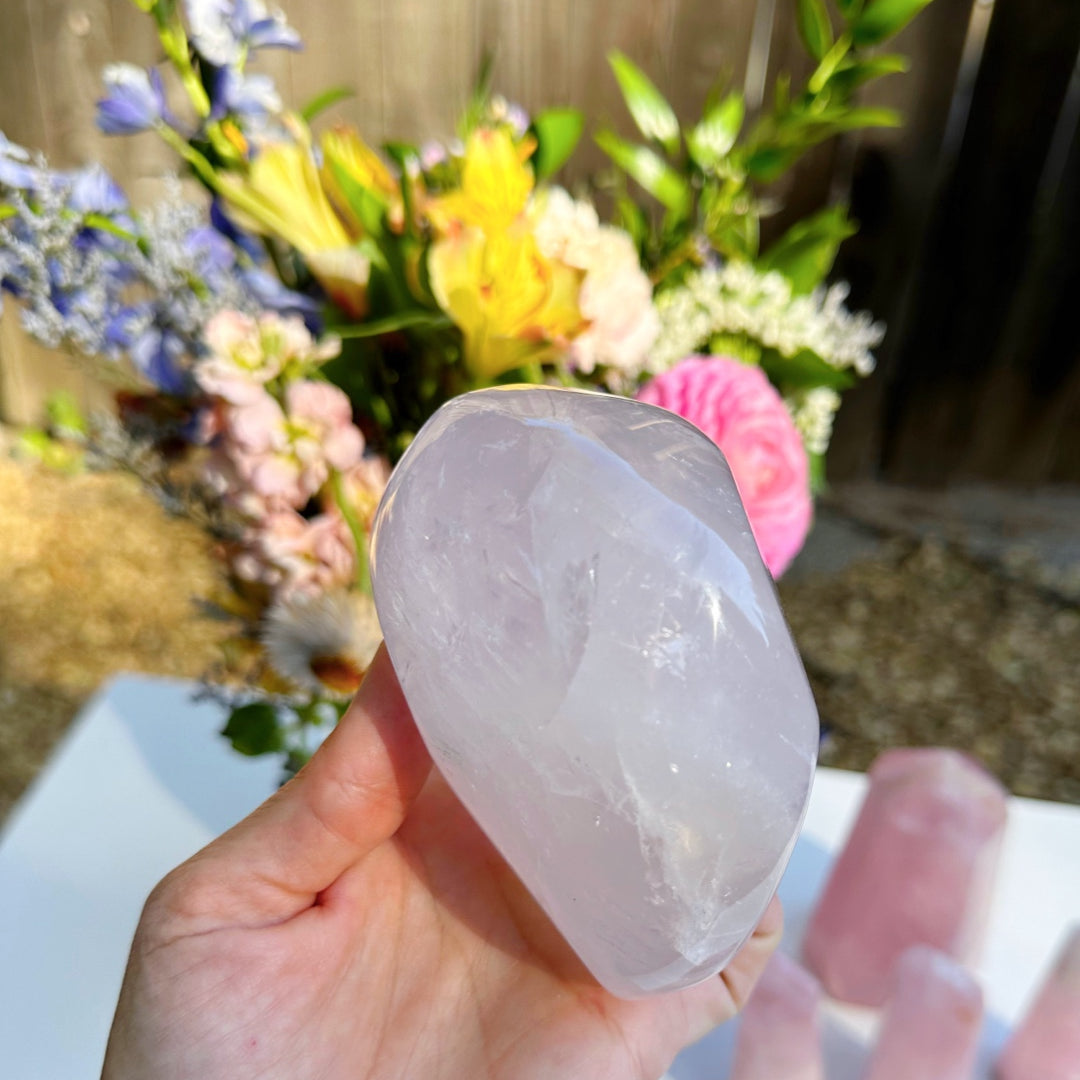 Rose Quartz Freeform - C - Baltic Mermaid