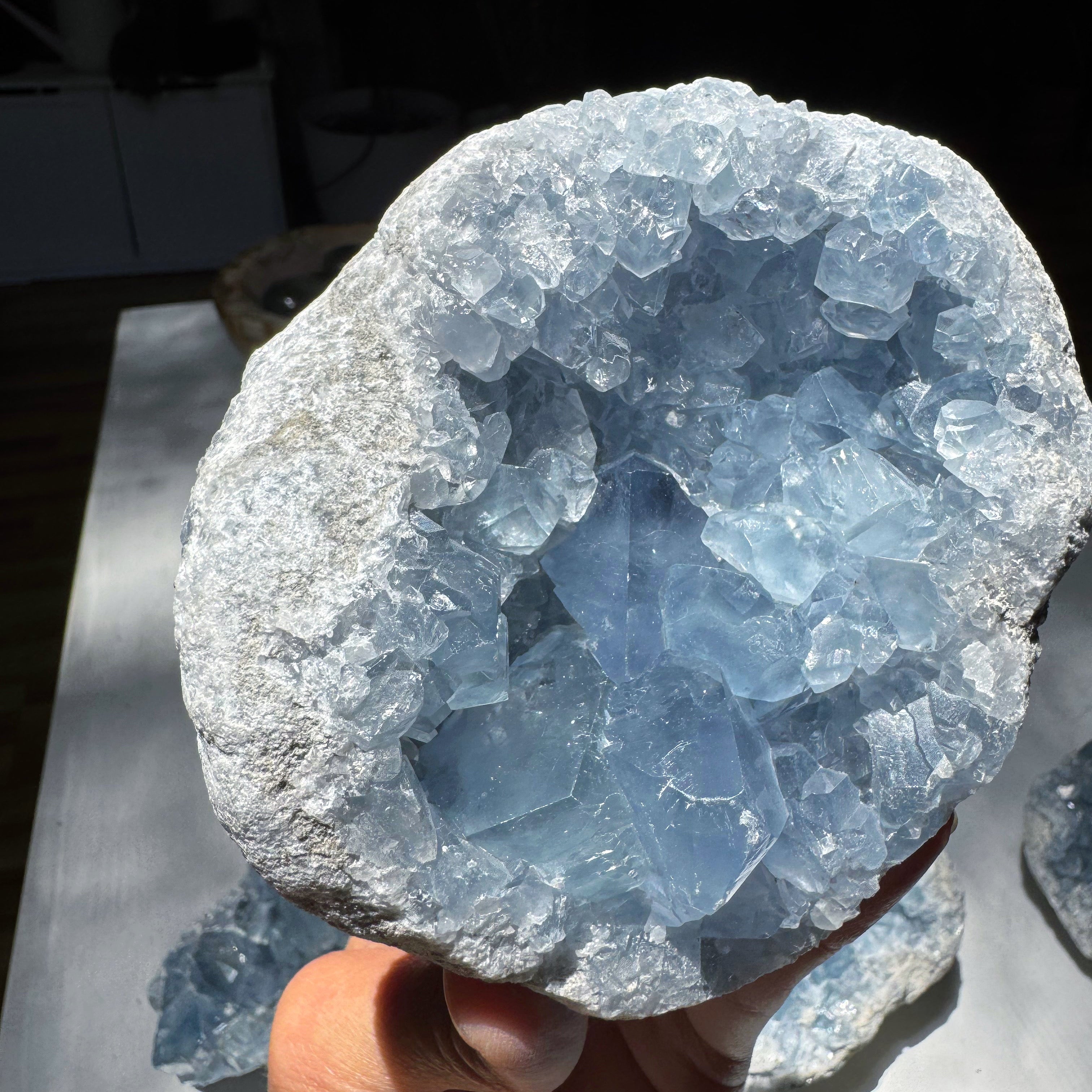 Celestite Cluster Baltic Mermaid