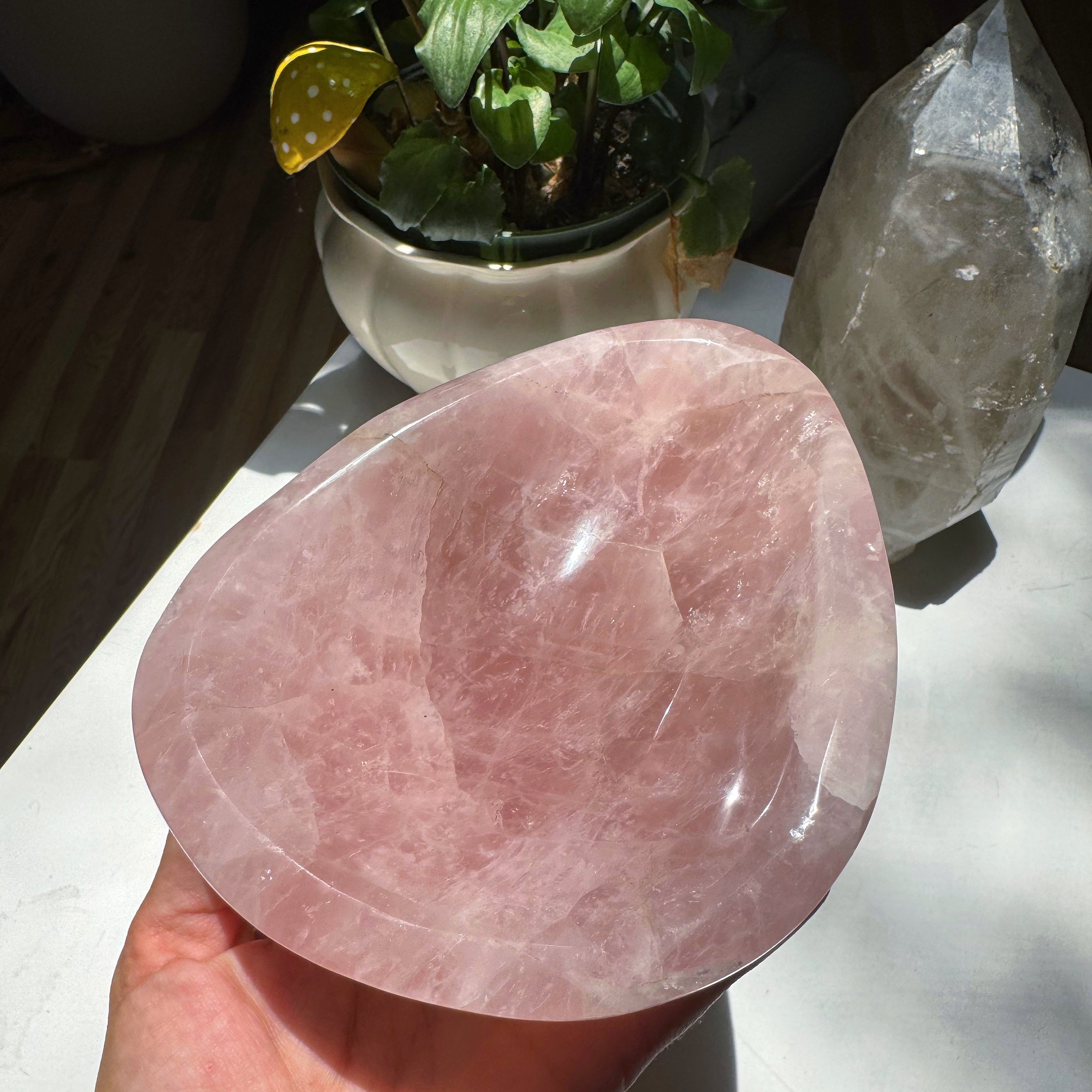 Rose Quartz Bowl Baltic Mermaid
