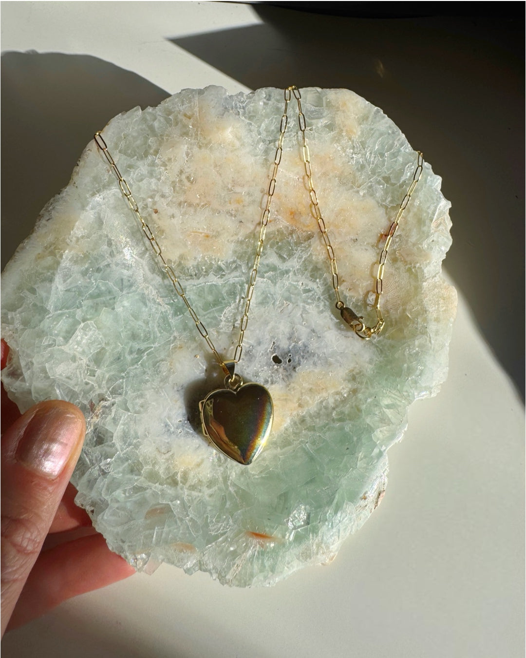 Heart Locket Gold Filled Necklace - Baltic Mermaid